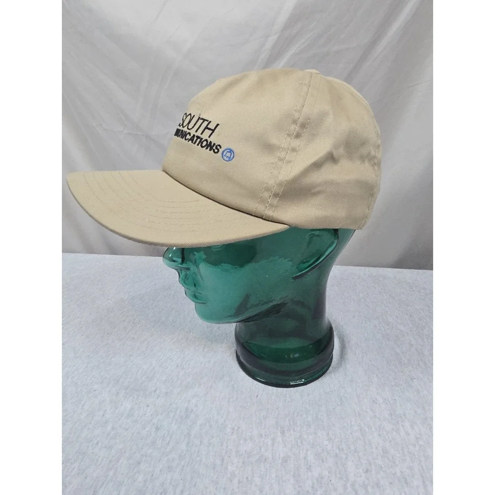 Vintage‎ Bellsouth Tellecommunications Hat Tech Phone Internet Cap Khaki